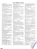 National Library of Medicine Current Catalog