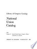 National Union Catalog