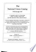 National Union Catalog