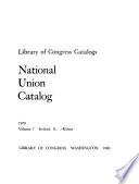 National Union Catalog