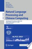 Natural Language Processing and Chinese Computing
