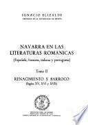 Navarra en las literaturas románicas: Renacimiento y Barroco