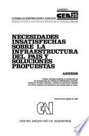 Necesidades insatisfechas sobre la infraestructura del país y soluciones propuestas