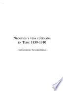 Negocios y vida cotidiana en Tepic 1839-1910
