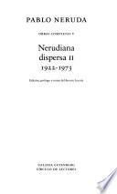 Nerudiana dispersa II, 1922-1973