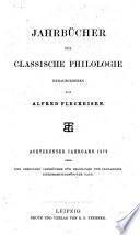 Neue JahrbÃ¼cher fÃ¼r Philologie und PÃ¤dagogik