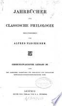 Neue Jahrbücher für Philologie und Pädagogik