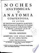 Noches anatómicas ó Anatomia compendiosa