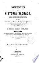 Nociones de Historia Sagrada Moral y Urbanidad Cristiana