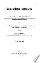 Nomenclator botanicus