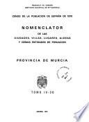 Nomenclátor de la cuidades, villas, lugares, aldeas y demás entidades de población : Provincias
