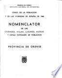 Nomenclátor de las ciudades, villas, lugares, aldeas y demás entidades de población