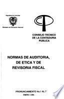 Normas de auditoría, de ética y de revisoría fiscal