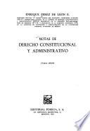 Notas de derecho constitucional y administrativo
