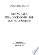 Notas para una sociología del teatro isabelino