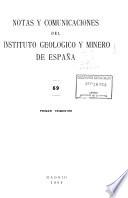 Notas y comunicaciones del Instituto Geológico y Minero de España