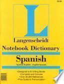 Notebook Dictionary