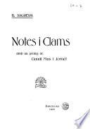 Notes i clams