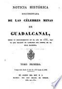 Noticia histórica documentada de las célebres minas de Guadalcanal