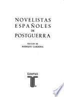Novelistas españoles de postguerra