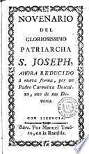 Novenario del gloriosissimo patriarcha S. Joseph