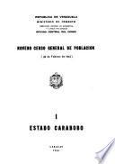 Noveno censo general de población: Estado Carabobo