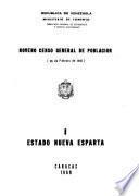 Noveno censo general de población: Estado Nueva Esparta