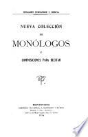Nueva colección de monólogos y composiciones para recitar