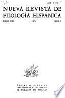 Nueva revista de filología hispánica