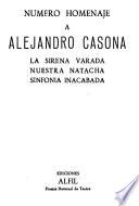 Número homenaje a Alejandro Casona
