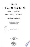 Nuovo dizionario dei sinonimi della lingua italiana di Niccolò Tommaseo