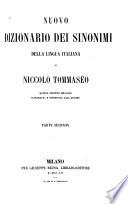 Nuovo dizionario dei sinonimi della lingua italiana