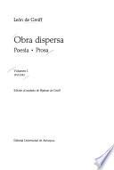 Obra dispersa