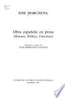 Obra española en prosa
