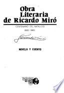 Obra literaria de Ricardo Miró: Novela y cuento