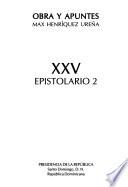 Obra y apuntes: Epistolario 2