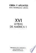 Obra y apuntes: Letras de América 1