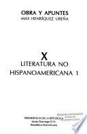 Obra y apuntes: pt. 1 Literatura no hispanoamericana