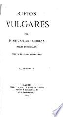 Obras completas de D. Antonio de Valbuena: Ripios vulgares