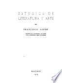 Obras completas de D. Francisco Giner de los Ríos: Estudios de literatura y arte