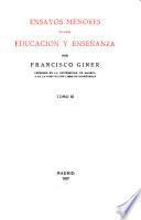 Obras completas de D. Francisco Giner de los Ríos
