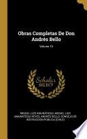 Obras Completas De Don Andrés Bello;
