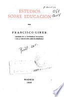 Obras completas de Francisco Giner de los Ríos