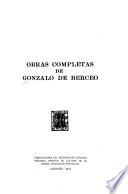 Obras completas de Gonzalo de Berceo