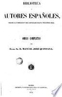 Obras completas del Excmo. Sr. Manuel José Quintana