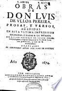 Obras de don Luis de Vlloa Pereira