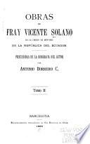 Obras de Fray Vicente Solano de la Orden de Menores en la República del Ecuador