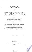 Obras de Gutierre de Cetina