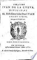 Obras de Iuan de la Cueua, etc. (Sonetos, canciones y elegias.).