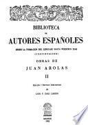 Obras de Juan Arolas